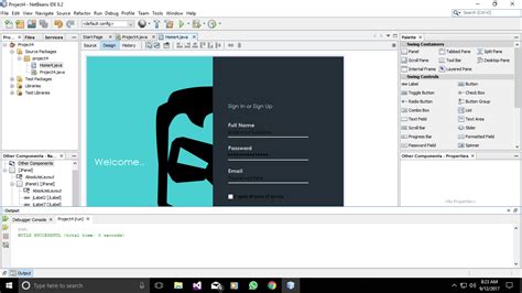 How to Run Java Program in NetBeans 8.2 的图像结果
