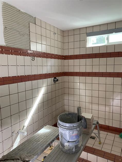 Installing Shower Tile Over Existing Tile 的图像结果