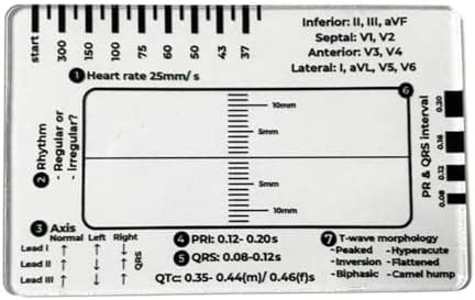 BNF® Ecg Card Ruler Professional High Precision Easy to Carry Ecg ...