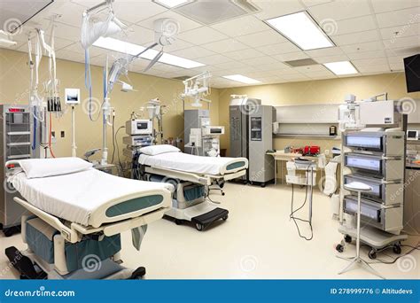 Close-up of Emergency Room, with Triage and Medical Equipment Visible Stock Illustration ...