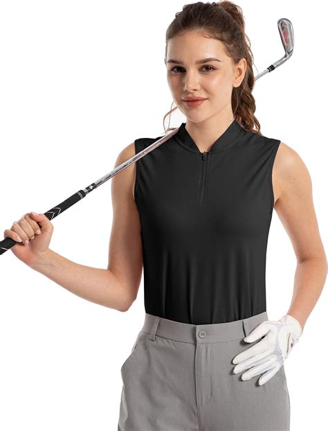 FitsT4 Sports Women Golf Shirts Lightweight Sleeveless Tennis Quick Dry ...