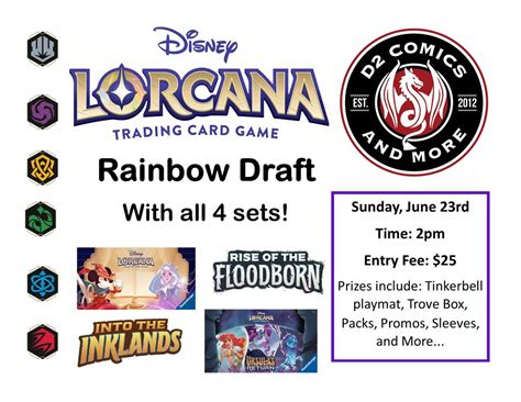Lorcana Rainbow Draft Set 1-4, 3 Crestview Plaza, Jacksonville, AR ...