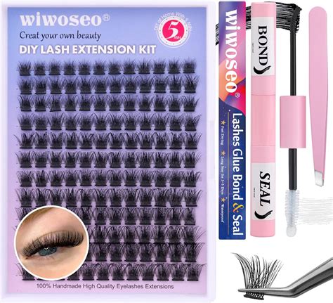 DIY Lash Extensions Kit Cluster Eyelash Extension Kit Individual Lashes ...