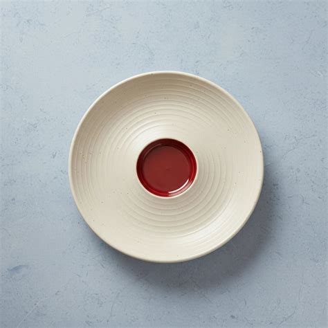 BlackCarrot Stoneware Premium Chip & Dip Platter - BlackCarrot