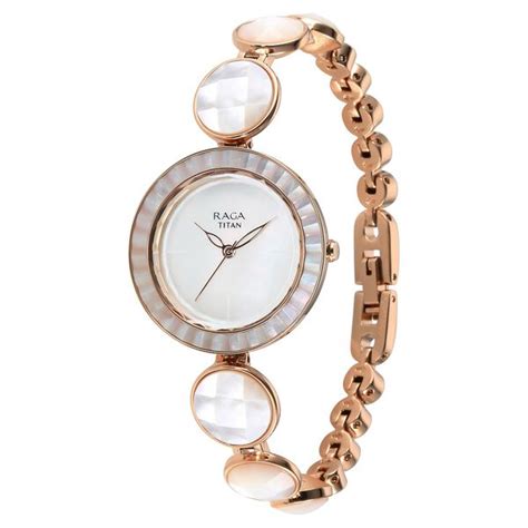 Buy Online Titan Raga Power Pearls Quartz Analog Mother Of Pearl Dial ...