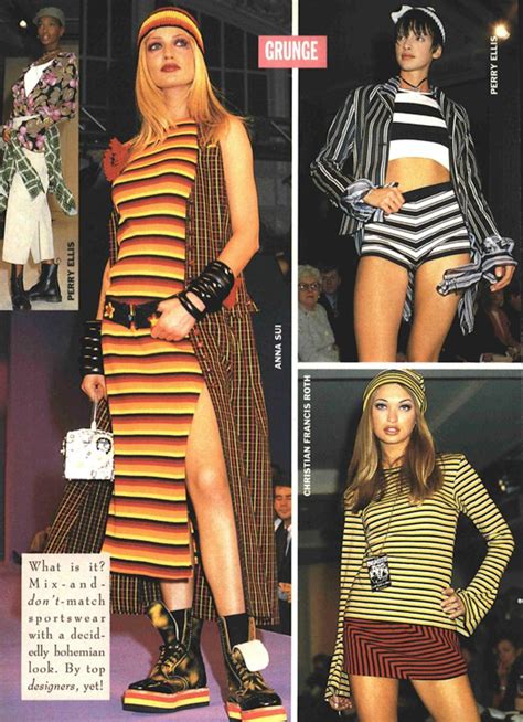 1993 Fashion: Grunge-glam, Rainbow Stripes & Laid Back Looks - 90s ...