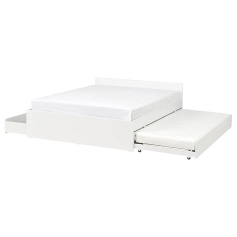 VIHALS bed frame, 2 stor box/1 trundle bed, white/Luröy, 160x200 cm ...