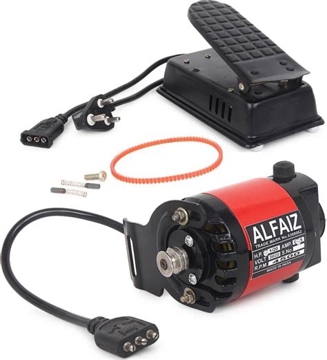 Al-Faiz Mini (small in size)Sewing Machine Motor with Accelerator(100 ...