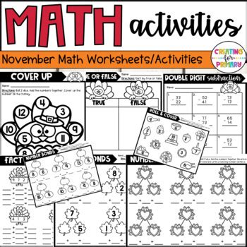 Image result for Thanksgiving Fun Sheet Math