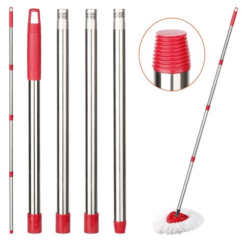 KeFanta Spin Mop Replacement Handle, 4-Section 30-to-58 inch Mop ...