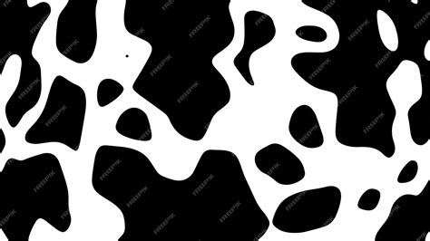 Black and white cow pattern animal skin texture | Premium Vector