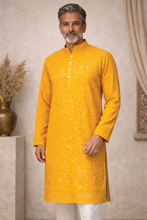 Buy Plus Size Sunlit Sparkle Sequined Kurta Pajama | Apella - The XS to ...
