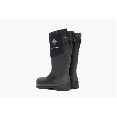 The Original Muck Boot Company Men's Black Waterproof Steel Toe Rubber ...