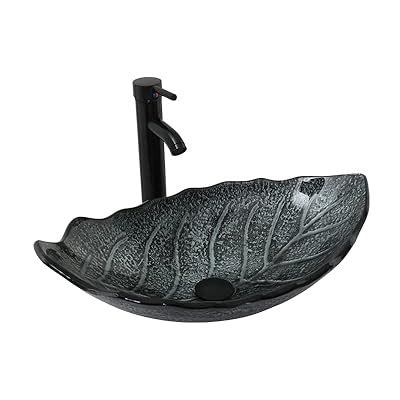 YU YUSING Countertop Glass Washbasin with Tap Set India | Ubuy