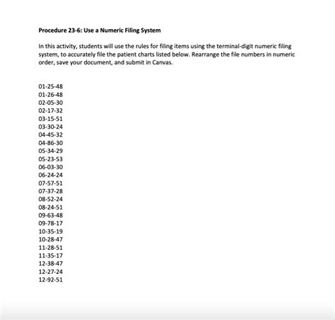 Image result for Numeric Filing System