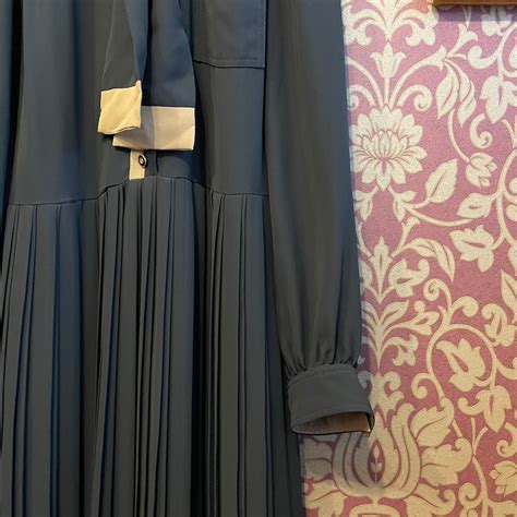 black × beige color tie one piece | 古着屋Lilyberry