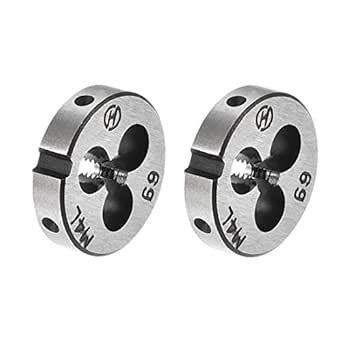 uxcell M4 Metric Left Hand Round Die, Tool Steel Machine Thread Die ...