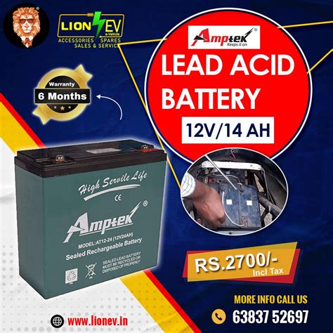 Reliable Power Solution: Amptex Lead Acid Battery 12V/14AH – Lion ...