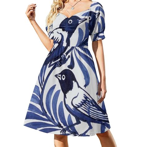 William De Morgan Birds Sleeveless Dress summer dresses womens 2024 ...