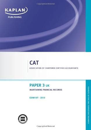 Buy Paper 3 (UK) Maintaining Financial Records - Exam Kit: Paper 3 (UK ...