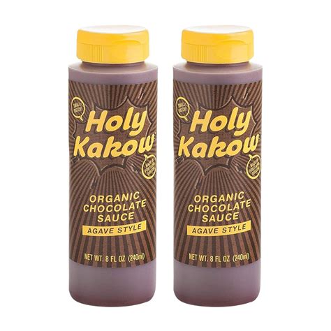 Amazon.com : Holy Kakow Organic Chocolate Sauce - Organic Chocolate ...