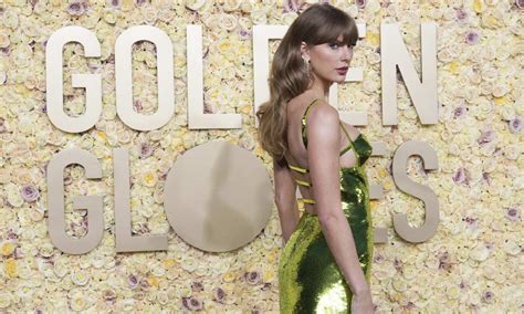 Golden Globes fashion: Taylor Swift stuns in shimmery green and Margot ...