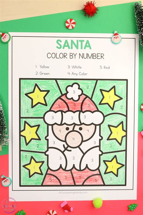 Christmas Color By Number Printables | Christmas Color By Number ...
