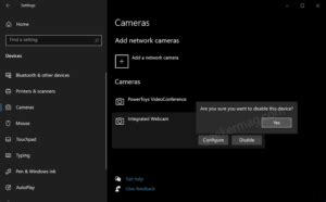 How to Manage Camera Settings using Windows 10 Settings app