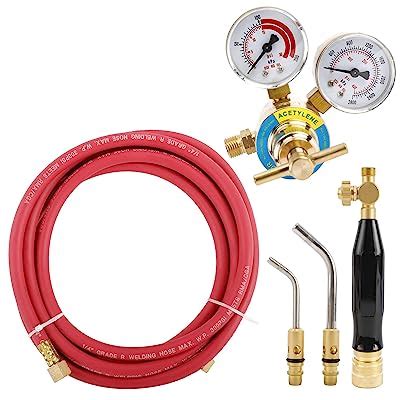 Buy KUNTEC Air Acetylene Welding & Cutting Torch Professional Set with ...