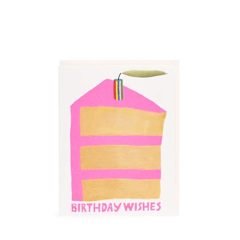 RED CAP CARDS - GREETING CARD - PIECE OF CAKE BIRTHDAY – CURRICULUM