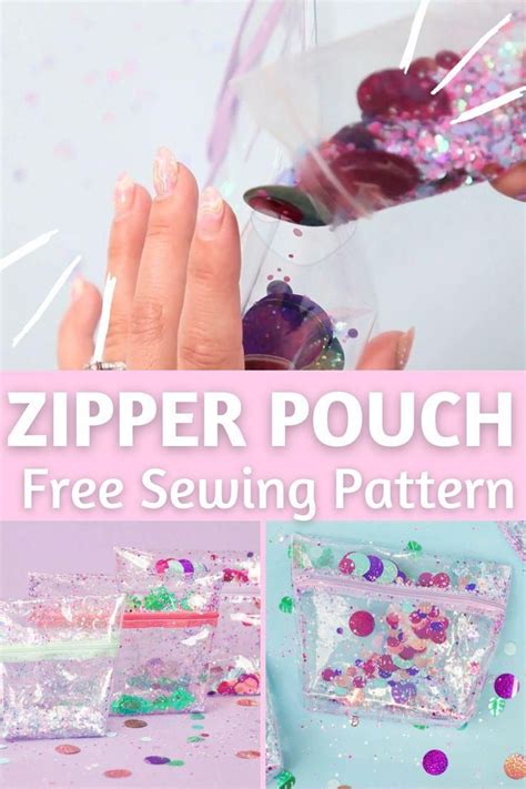 Clear Vinyl Zipper Pouch Tutorial 的图像结果