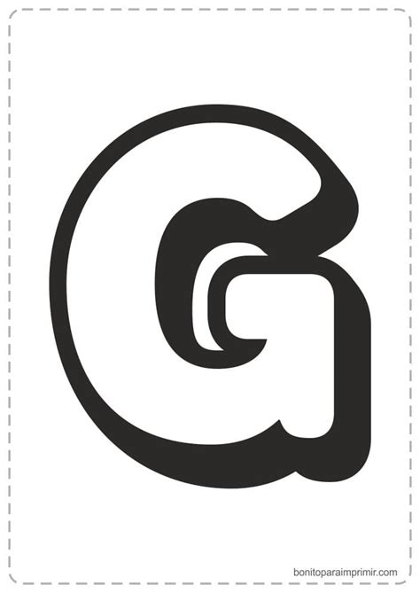 Buchstabe - Letter G | Letras del abecedario decoradas, Letras del ...