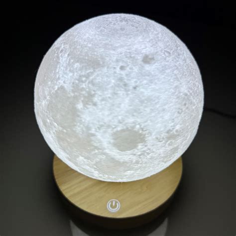 Levitating Moon Lamp - Shop Floating Art | Glows, Rotates.