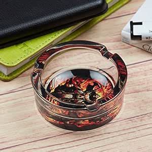 Buy SaSaSa Glass Ashtray for Outdoor Indoor Transparent Modern Home ...