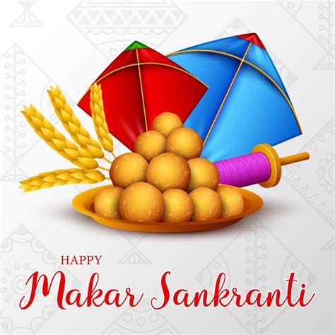 Happy Makar Sankranti greeting card 12257780 Vector Art at Vecteezy