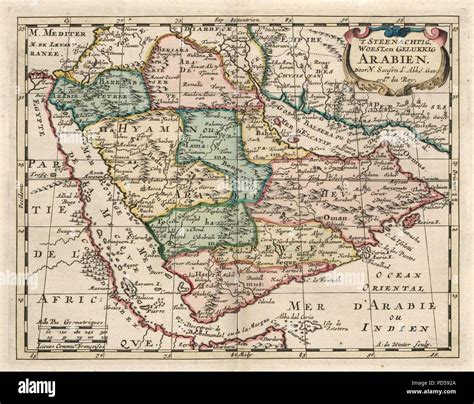 Map of the arabian peninsula hi-res stock photography and images - Alamy