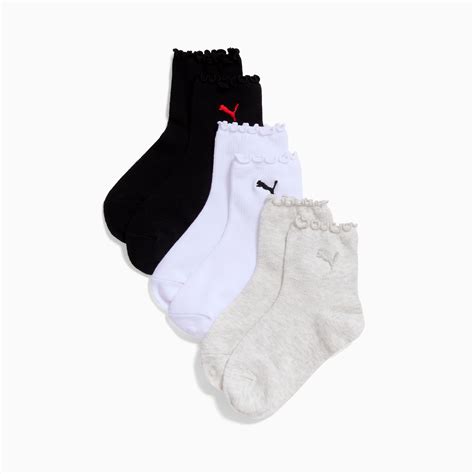 Women's Non-Terry Quarter-Length Crew Socks (3 Pairs) | PUMA Canada