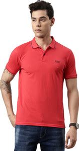 METRONAUT Solid Men Polo Neck Red T-Shirt - Buy METRONAUT Solid Men ...