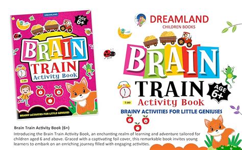 Buy Brain Train Activity Book for Kids Age 6+ - With Colouring Pages ...
