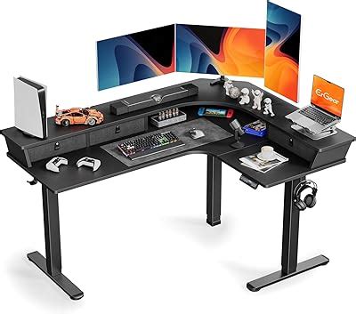 ErGear Electric L Shaped Standing Desk, 65 Height India | Ubuy