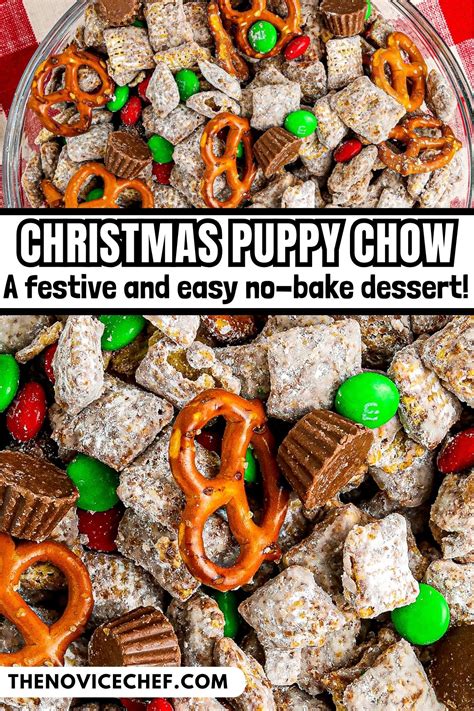 Christmas Puppy Chow Recipe | The Novice Chef