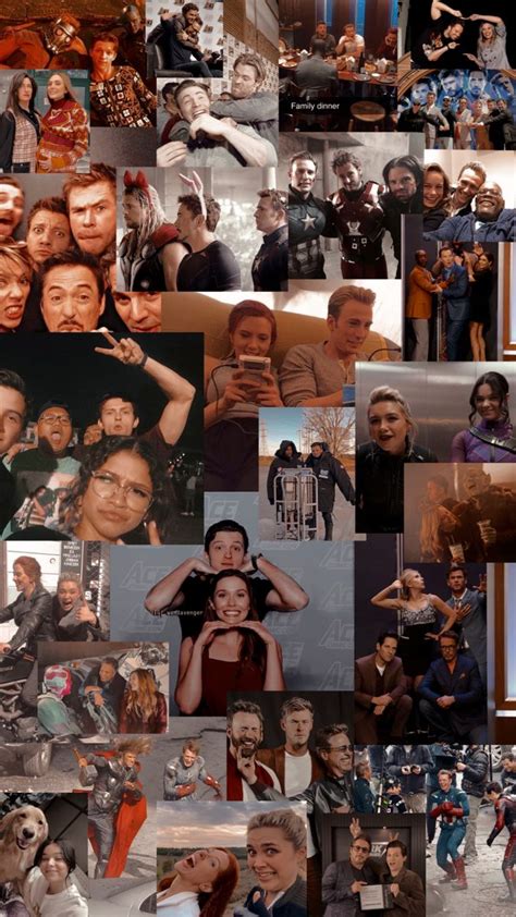 Marvel cast wallpaper | Collage, Marvel characters, Marvel wallpaper