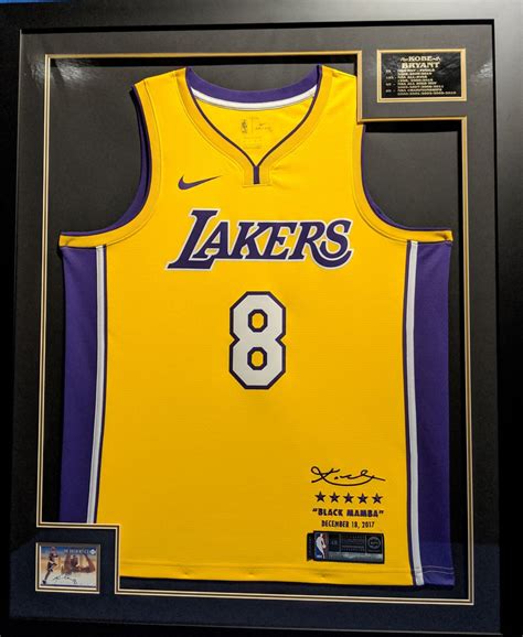 Kobe bryant framed jersey new arrivals