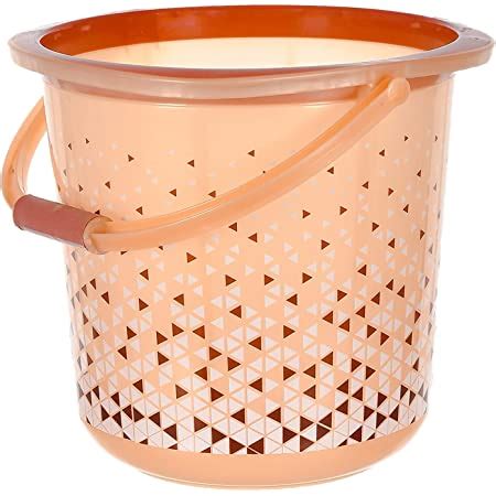 Kuber Industries Unbreakable Plastic Triangle Print Bucket for Home ...