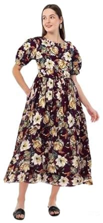 Buy Home Bliss Cotton Floral Maxi Dress, Short Sleeve, Navy Blue and ...