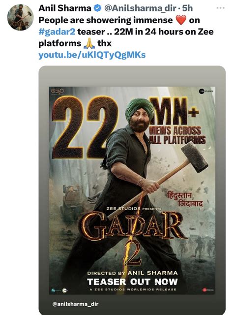 Gadar 2: The Katha Continues: Release Date, Trailer, Songs, Cast; Deol ...