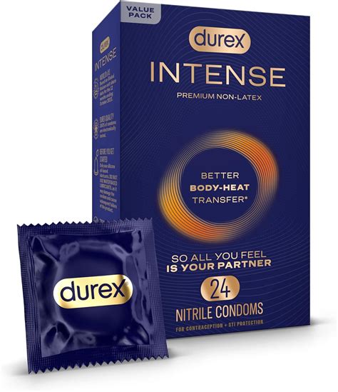 Amazon.com: Durex Intense Nitrile Condoms, Ultra Thin Premium Non Latex ...