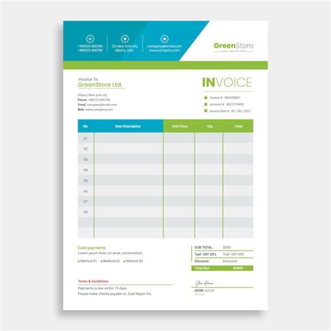 Modelo moderno de cotação de fatura | Vetor Premium