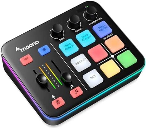 CEZO V8 Portable Audio Mixer Interface, Bluetooth Sound Card for Live ...