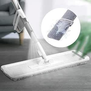 Amazon Brand – Umi Hands-Free Squeeze Spray Flat Mop 360° Flexible Head ...